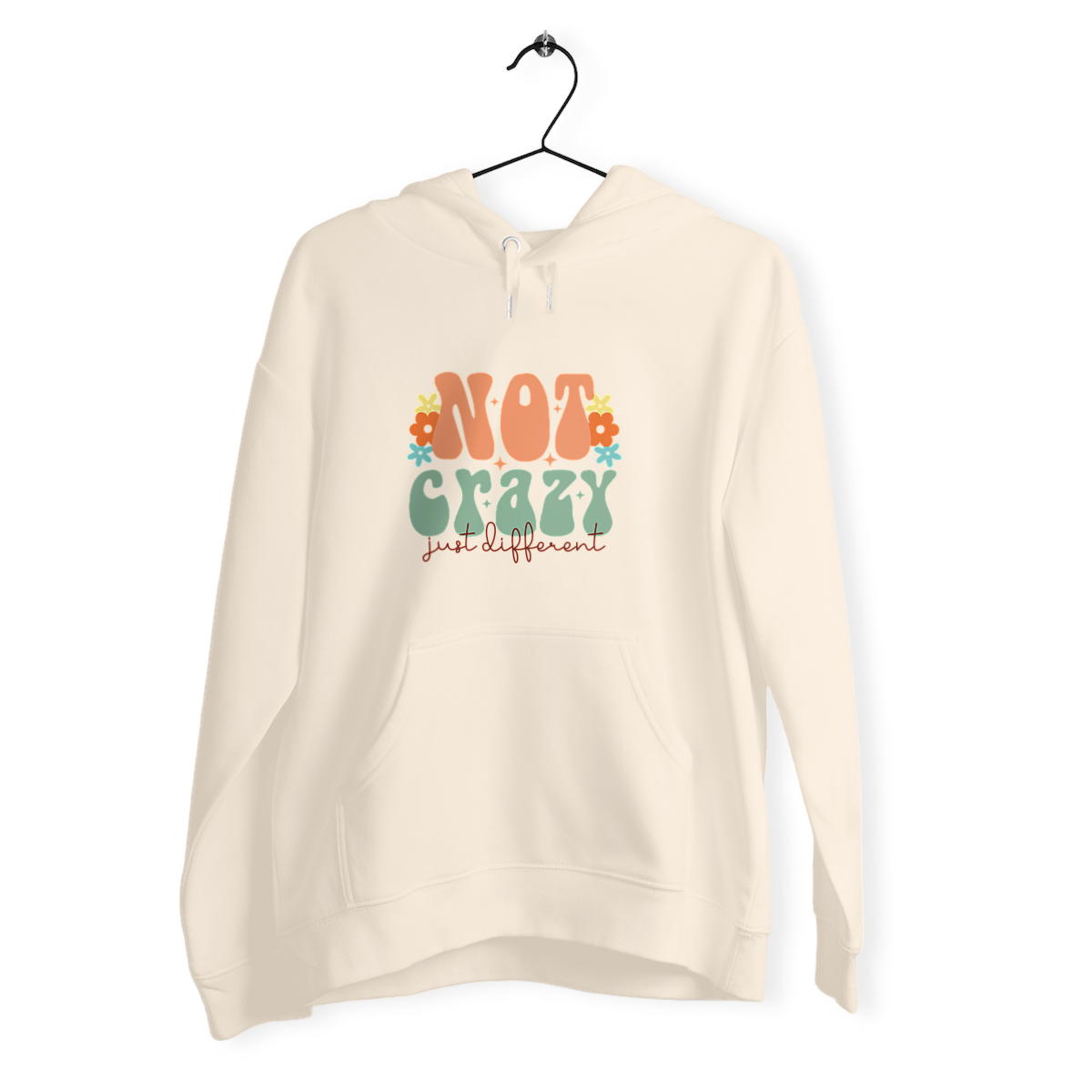 Image front Unisex Heavyweight Hoodie: Not Crazy Just Different