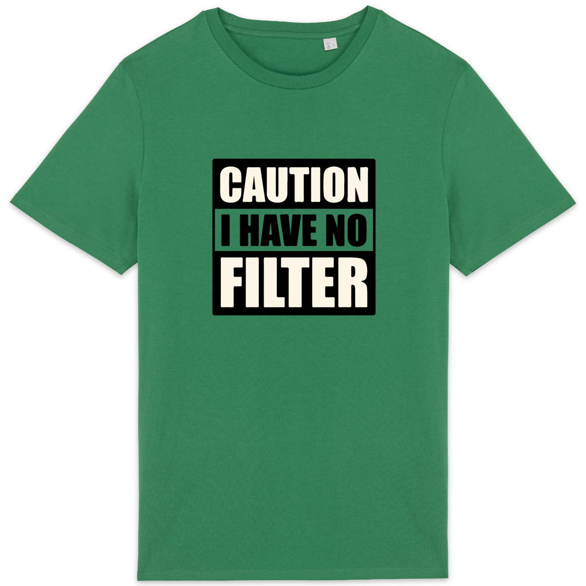 Image front Lightweight unisex t-shirt: Caution I Have No Filter