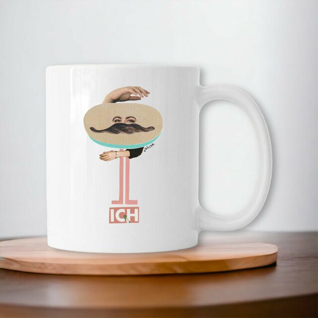 Image front ICH - Becher mit originellem Handmade-Design von kirillka