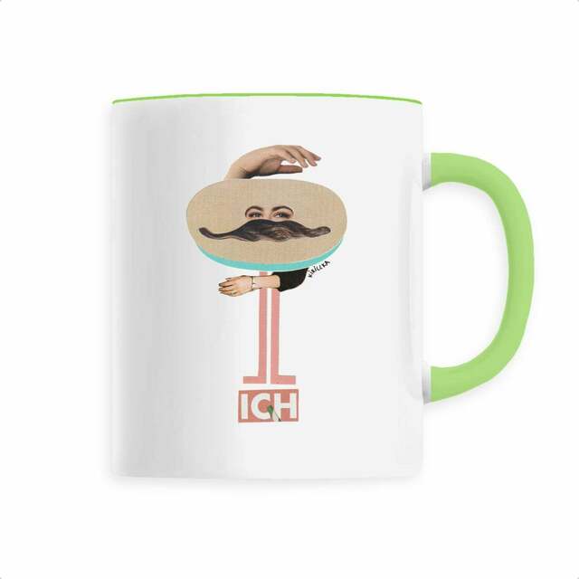 Image back ICH - Becher mit originellem Handmade-Design von kirillka