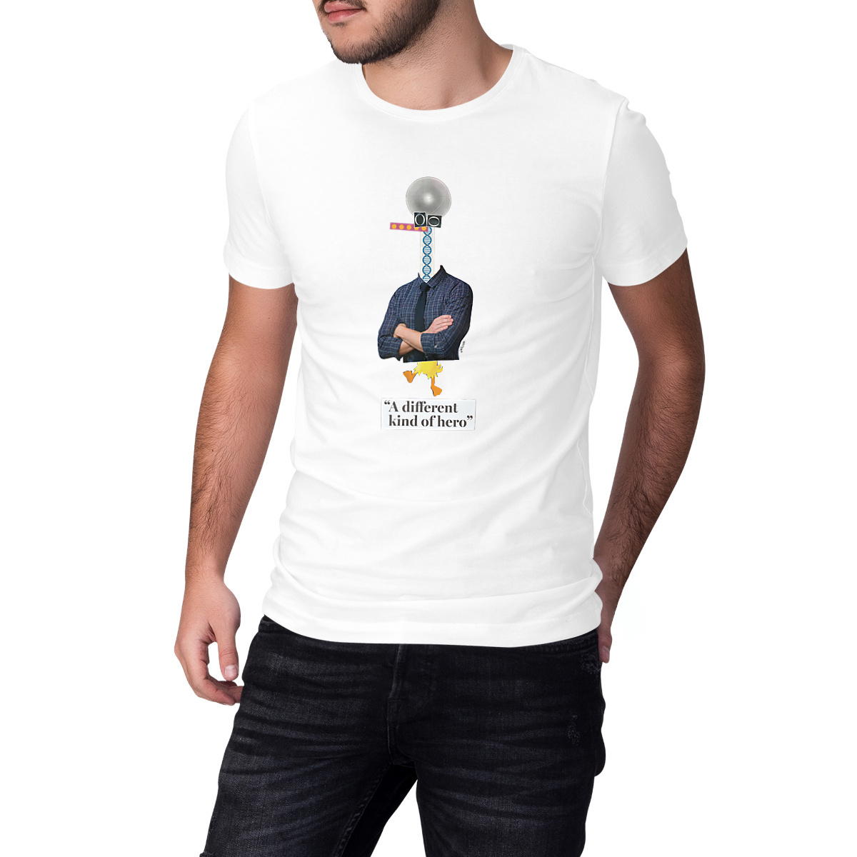 A DIFFERENT KIND OF HERO - Premium Unisex-T-Shirt mit Geschmack!
