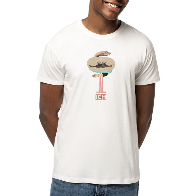 Image front ICH - Leichtes Unisex-T-Shirt mit originellem Handmade-Design von kirillka