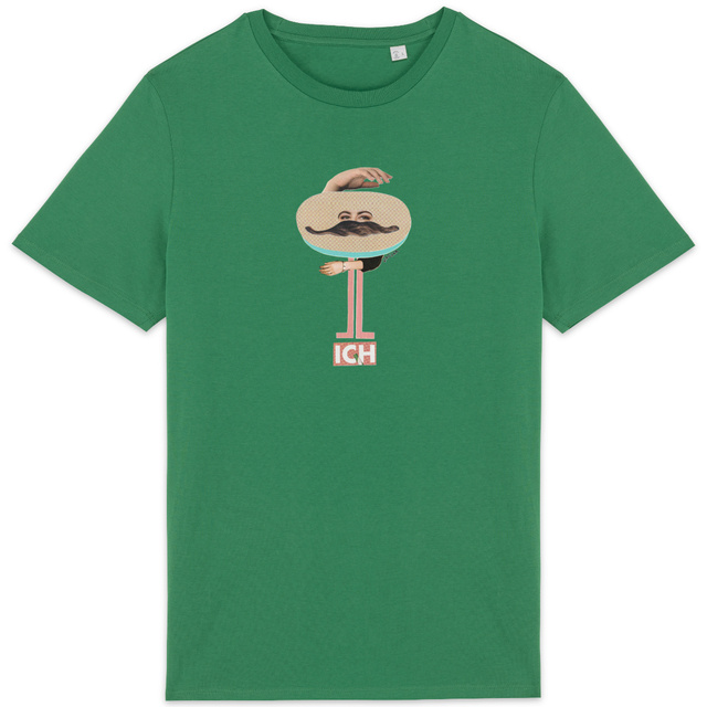 Image back ICH - Leichtes Unisex-T-Shirt mit originellem Handmade-Design von kirillka