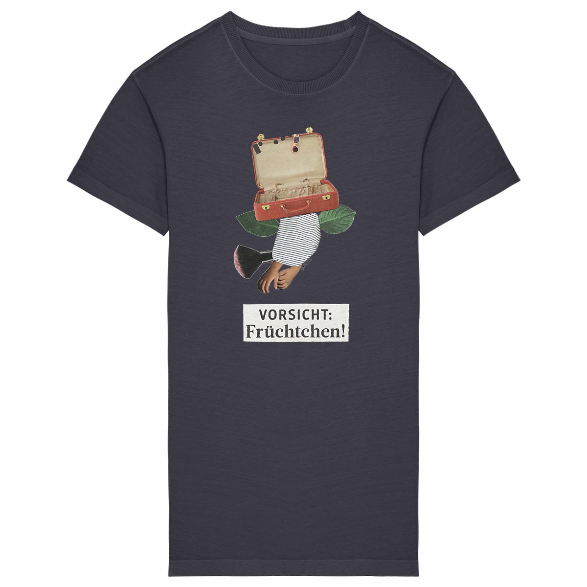 VORSICHT FRÜCHTCHEN! - Vintage-T-Shirt-Kleid mit Geschmack! - Image