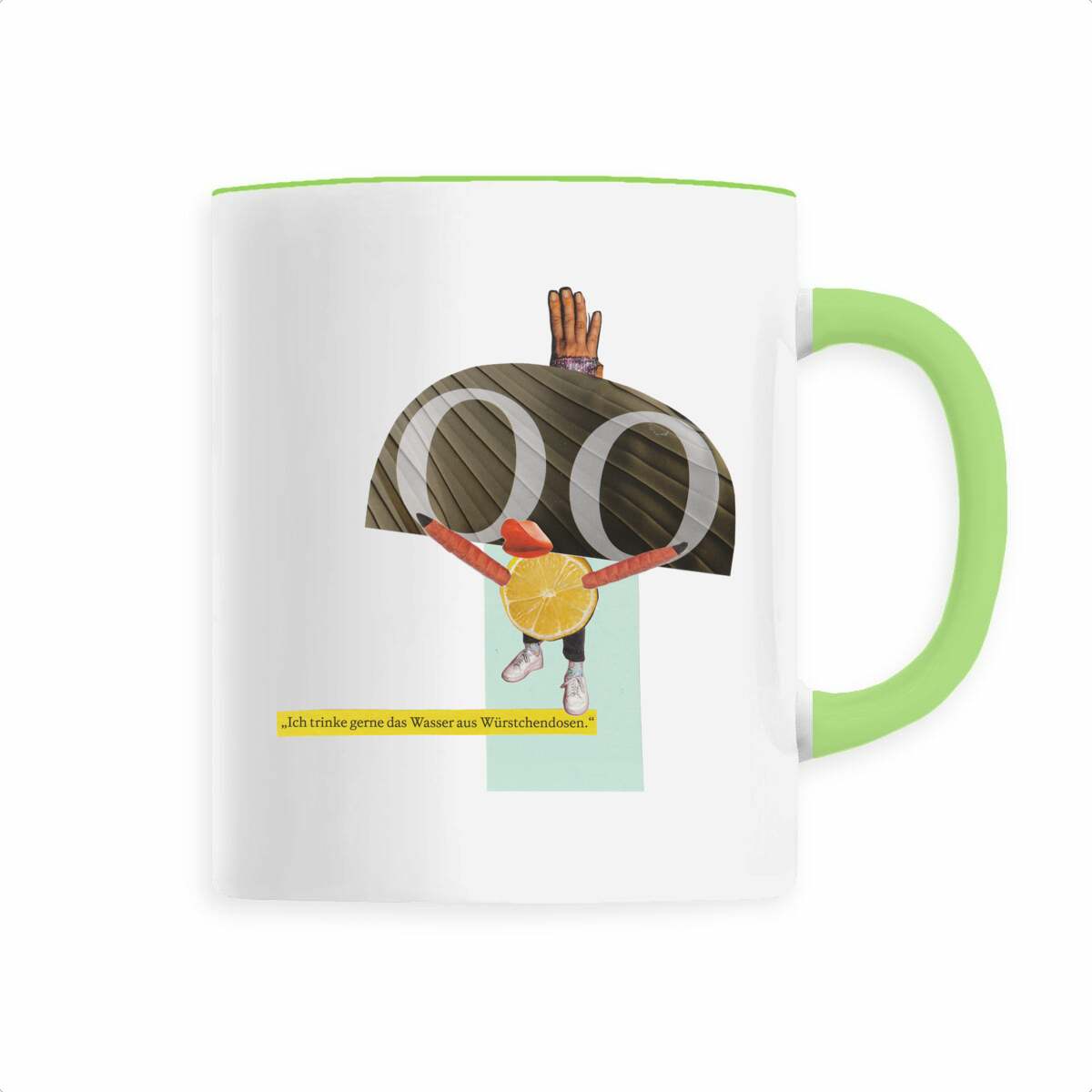 ICH TRINKE GERNE DAS WASSER AUS WÜRSTCHENDOSEN - Keramikbecher mit Geschmack! - Image