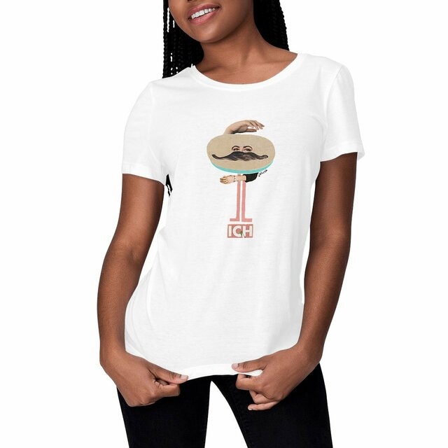Image front ICH - Classic Damen-T-Shirt mit originellem Handmade-Design von kirillka