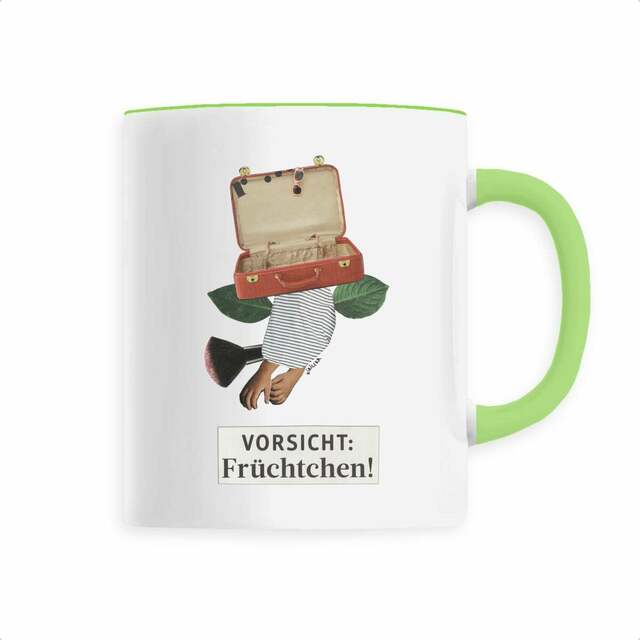 Image back VORSICHT FRÜCHTCHEN! - Becher mit originellem Handmade-Design von kirillka