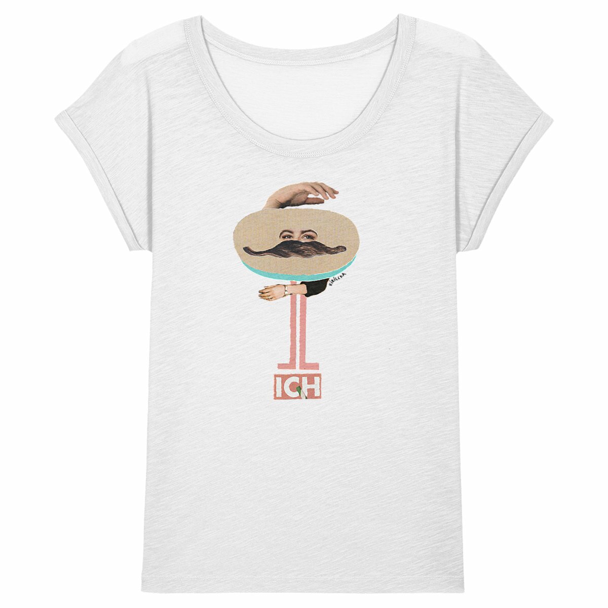 ICH - Slub-T-Shirt Damen mit Geschmack! - Image