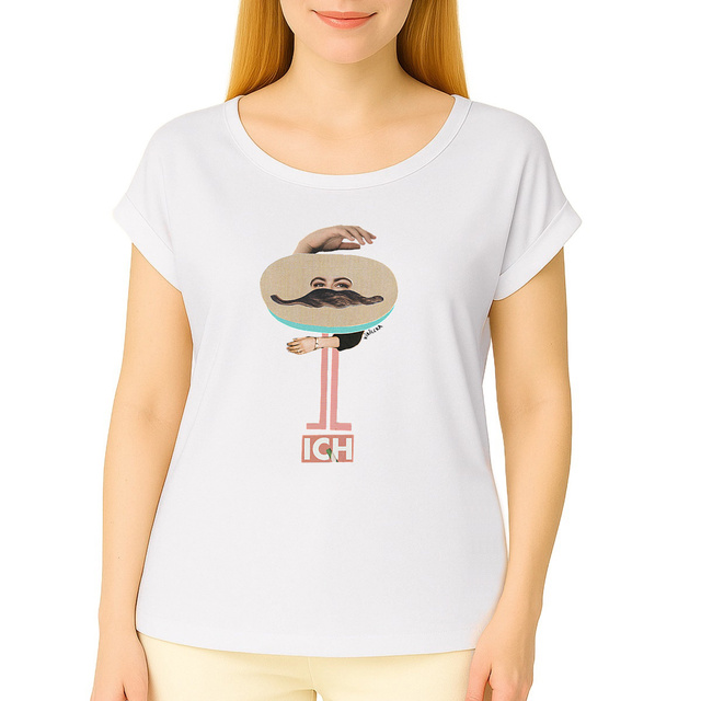 Image front ICH - Damen-T-Shirt mit originellem Handmade-Design von kirillka