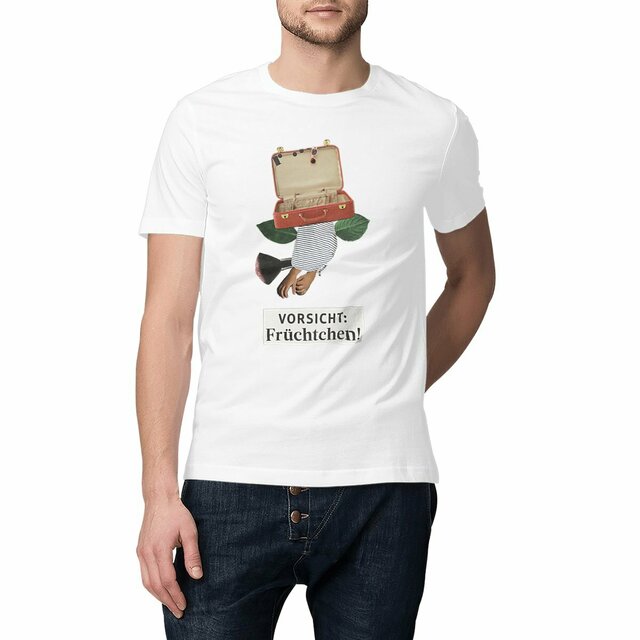 Image front VORSICHT FRÜCHTCHEN! - Classic Unisex-T-Shirt mit originellem Handmade-Design von kirillka