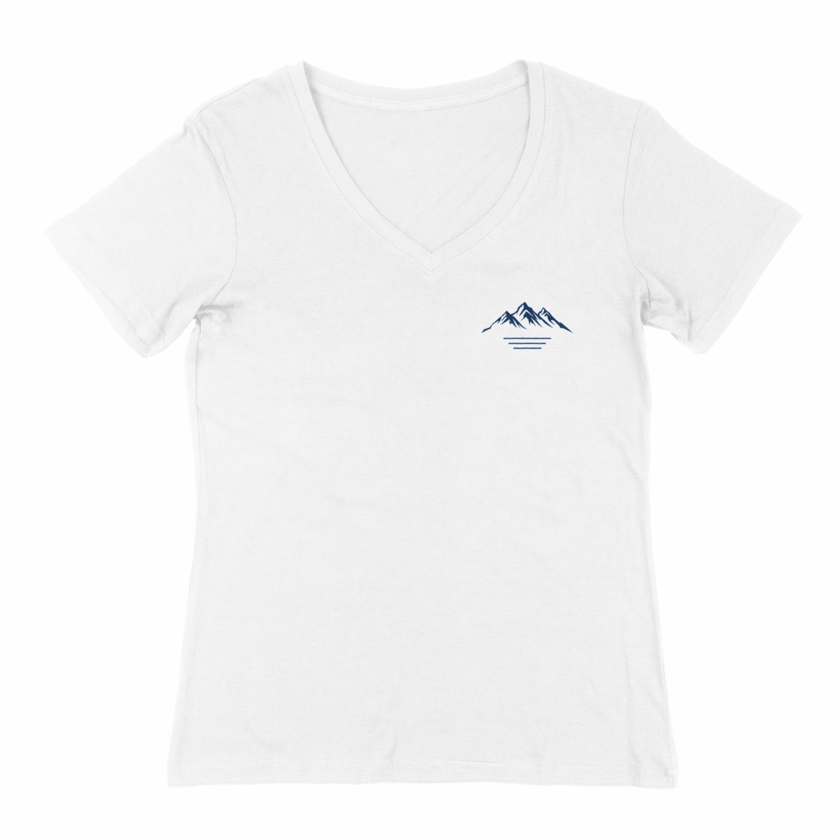 T-shirt Femme Col V "Montagne"