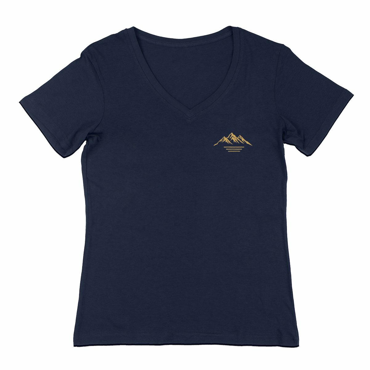 T-shirt Femme Col V "Montagne" - Image