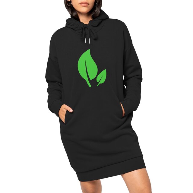 Image front Robe Sweat Femme végan et écologique. Robe militante