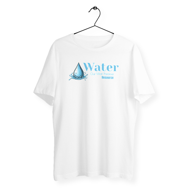 Image back T-shirt végan, unisexe. Water Our Most Precious Resource