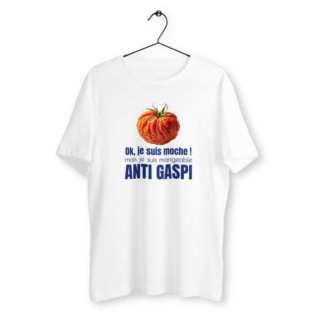 Image back T-shirt Unisexe anti gaspi. Ok, je suis moche ! Mais je suis mangeable.
