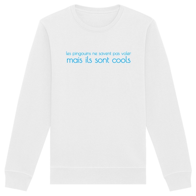Image back Sweat-shirt durable humour - les pingouins ne savent pas voler mais ils sont cools