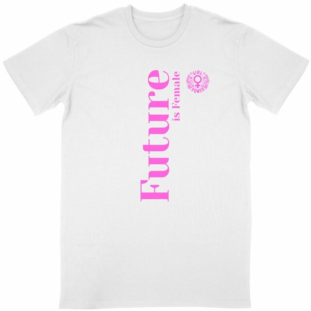 Image back Tee shirt féministe militant. Future is Female