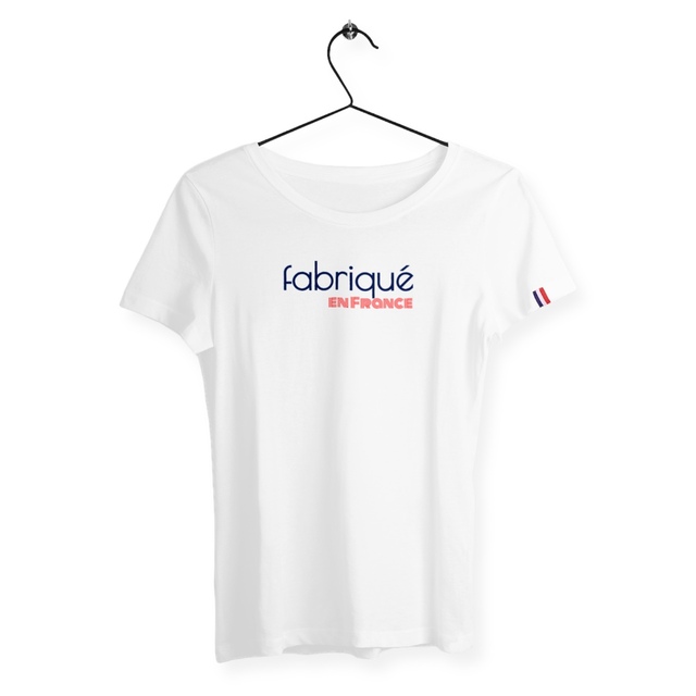 Image back T-shirt Femme Made in France - Fabriqué en France, t-shirt écoresponsable. 