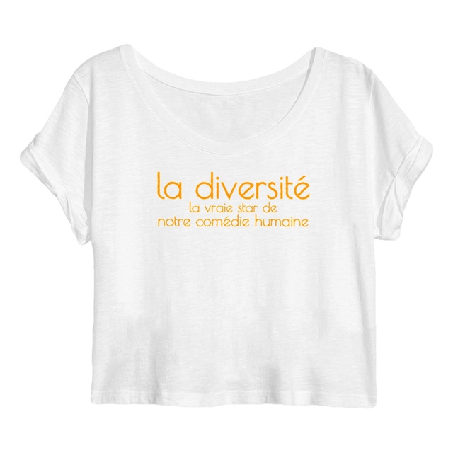 Image back Crop top en coton biologique Femme