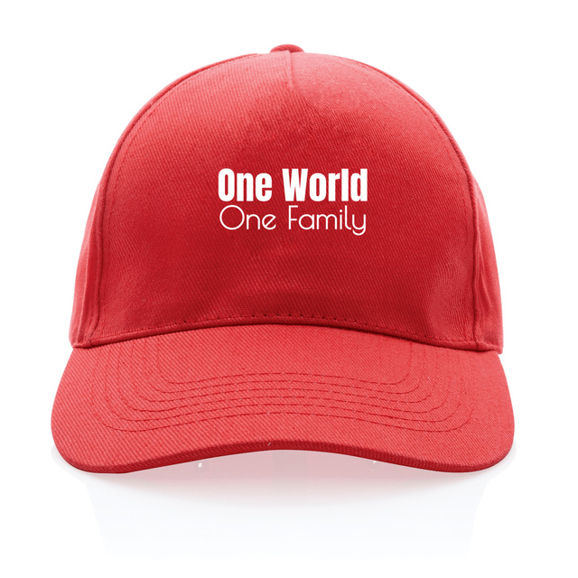 Image back Casquette recyclée pour le vivre ensemble. One World, One Family