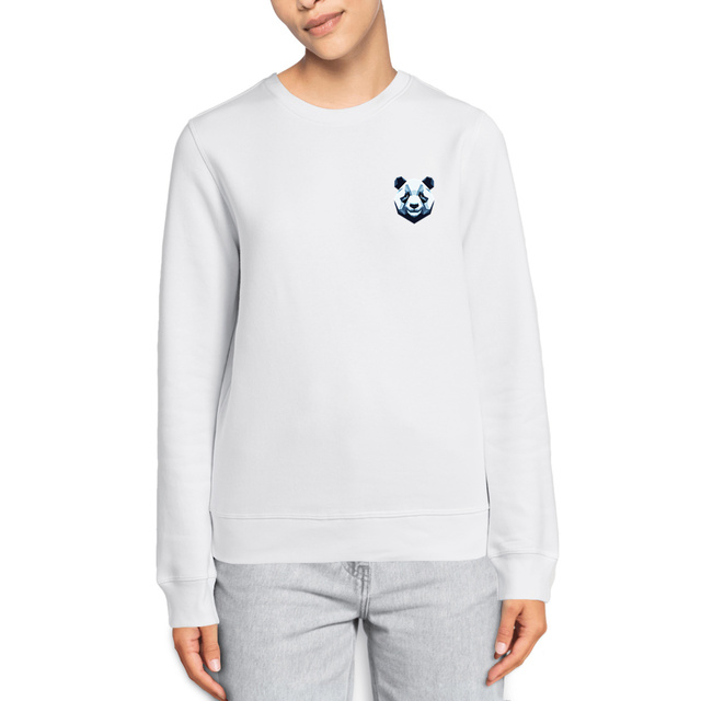 Image front Sweat-shirt Panda unisexe. Coton bio et polyester recyclé