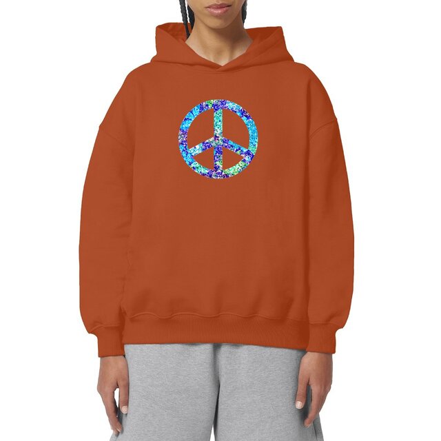 Image front Sweat à capuche Vivre ensemble. Eco-responsable pour homme et femme