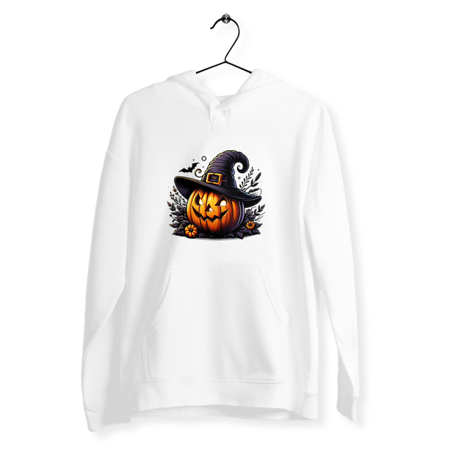 Image back Sweat Halloween à capuche Unisexe. 100% écoresponsable. S au 3XL