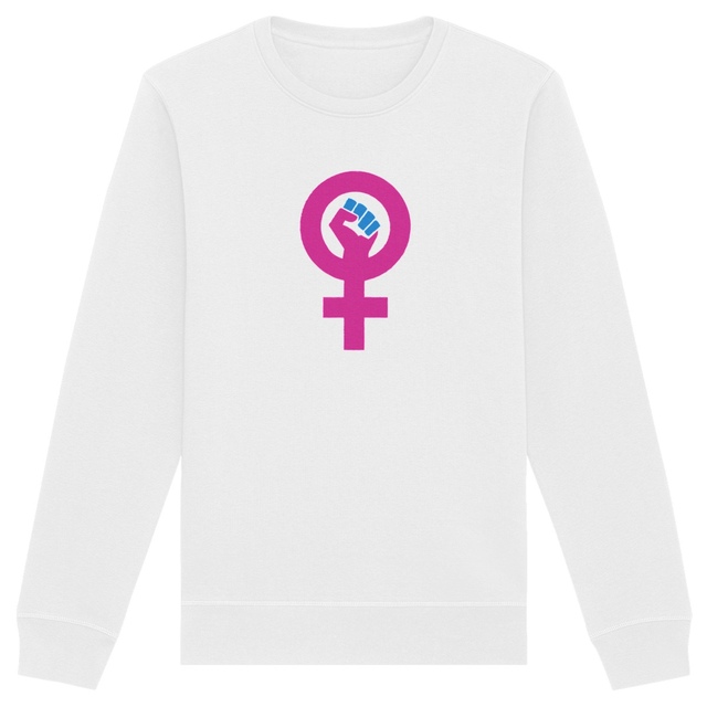 Image back Sweat-shirt écoresponsable. Militant(e) féministe