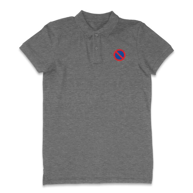 Image back Polo Homme 100% bio - Logo stationnement interdit