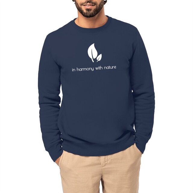 Image front Sweat-shirt unisexe durable, bio et recyclé - In harmony with nature