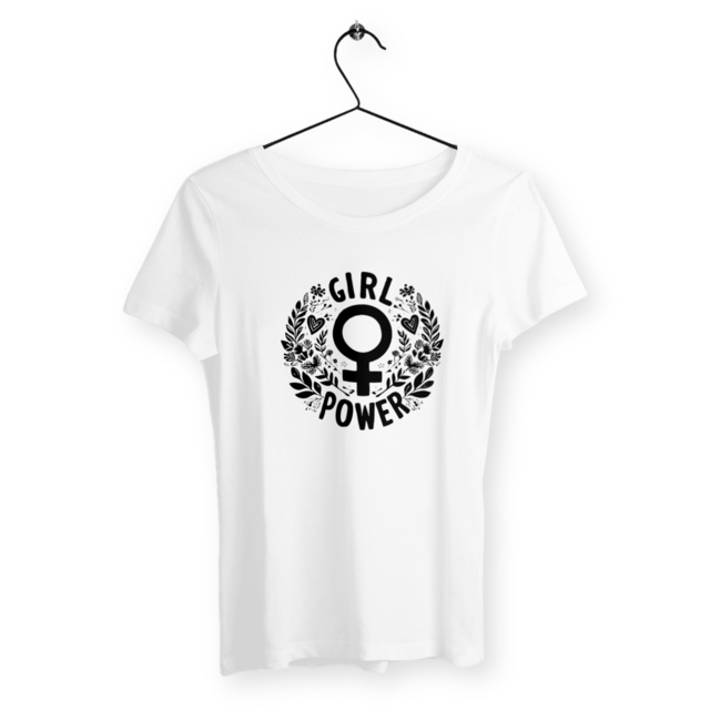 Image back T-shirt Femme végan Girl Power