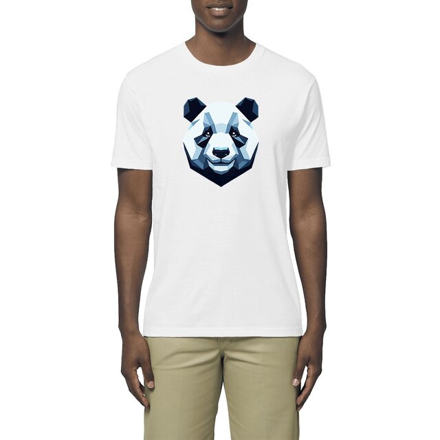 Image front T-shirt végan unisexe léger - Panda imprimé