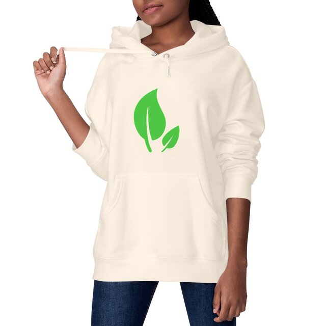 Image front Sweat à capuche militant(e) écologique unisexe. Sweat végan
