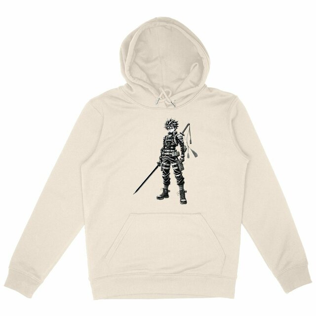 Image back Sweat à capuche manga épais unisexe. Bio et recyclé
