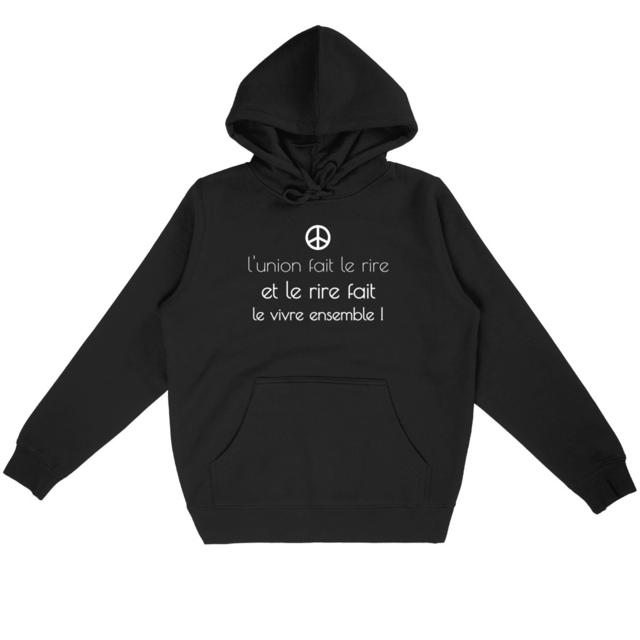 Image back Militant(e) du vivre ensemble - Sweat à capuche éthique et unisexe