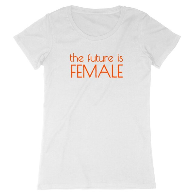 Image back T-shirt Femme écoresponsable - Militante féministe - The future is female