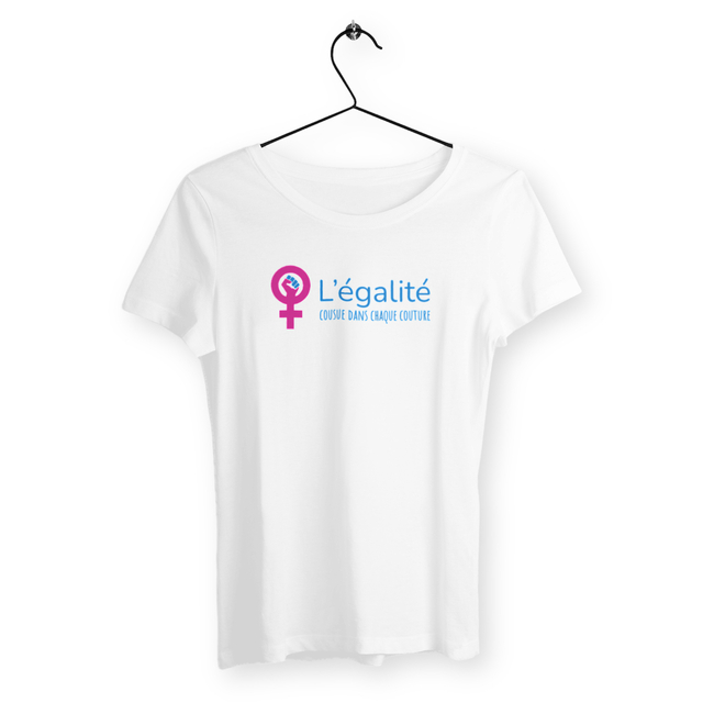Image back T-shirt féministe pour femme en coton biologique