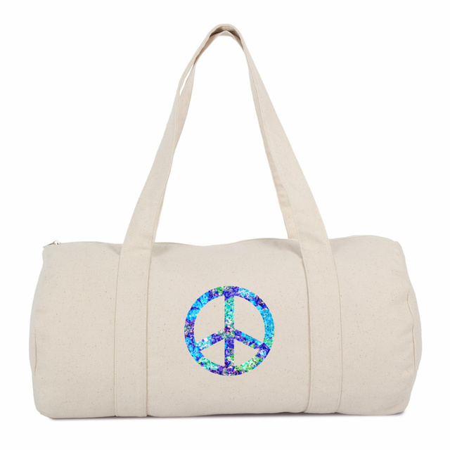 Image back Sac vivre ensemble Polochon. Peace and love