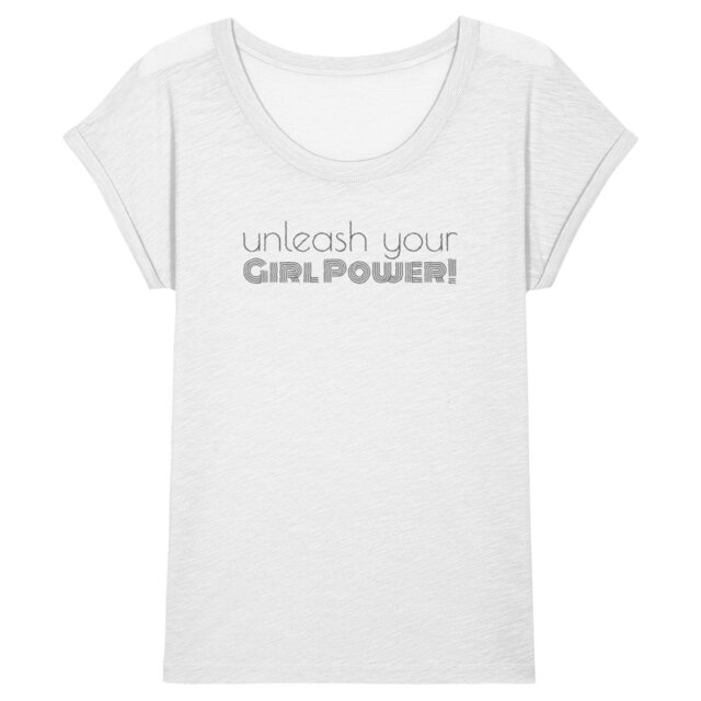 Image back T-shirt végan coton bio Femme - Unleash Your Girl Power!