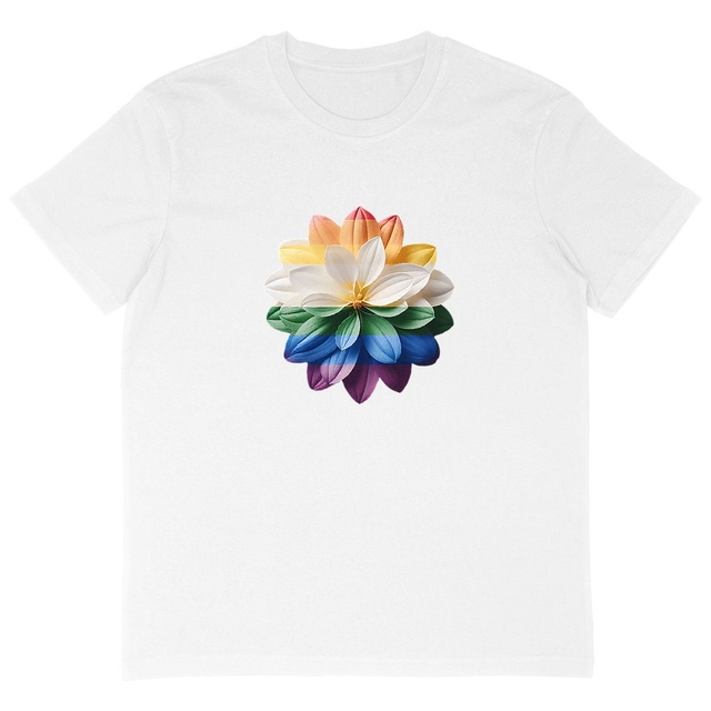 Image back T-shirt LGBT homme oversized - Tshirt militant durable