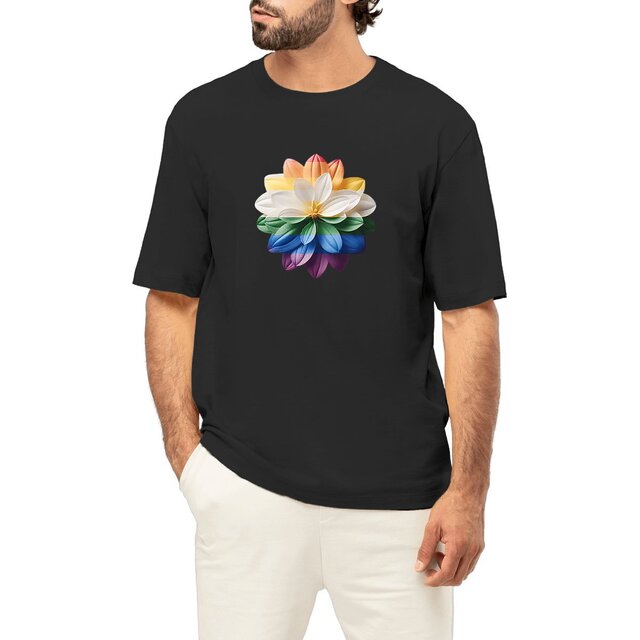 Image front T-shirt LGBT homme oversized - Tshirt militant durable