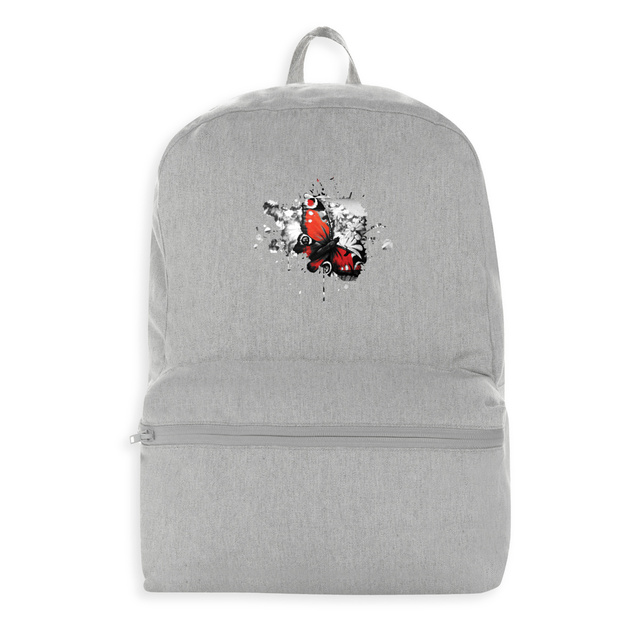 Image front Sac à dos 100 % écoresponsable imprimé à la demande en France. Motif papillon original et unique
