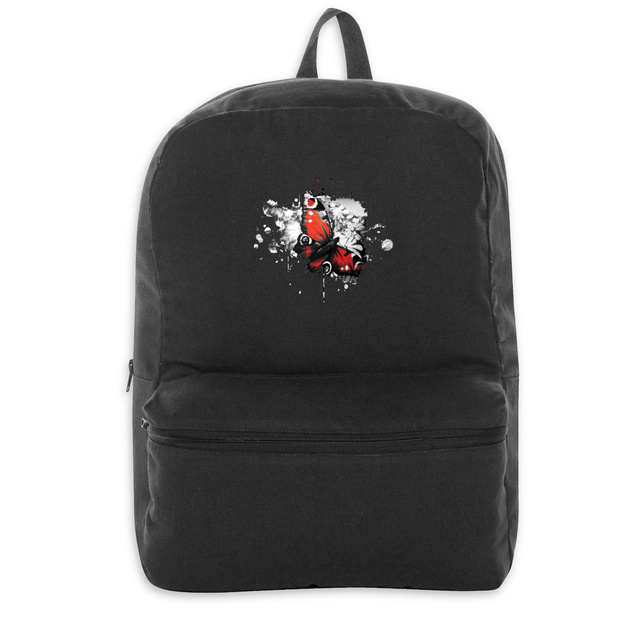 Image back Sac à dos 100 % écoresponsable imprimé à la demande en France. Motif papillon original et unique