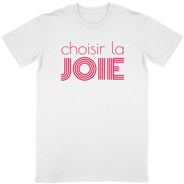 Image back T-shirt écoresponsable unisexe  - Choisir la joie