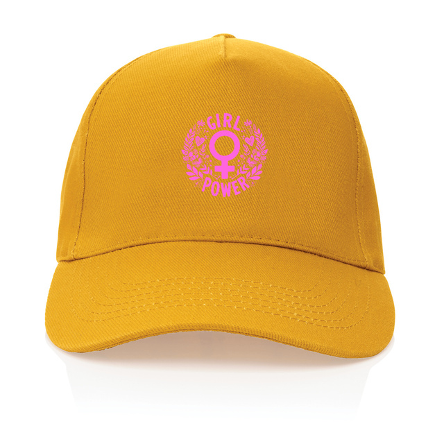 Image front Casquette 100% recyclée Girl Power. Imprimé en France