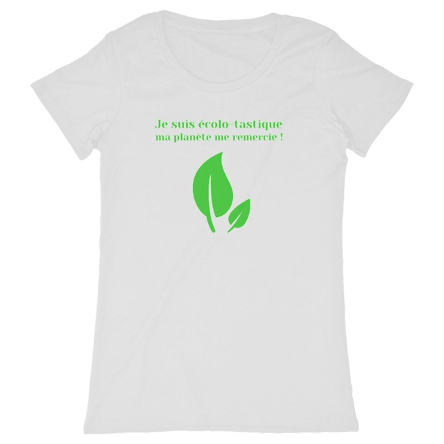 Image back T-shirt Femme éco-responsable - Coupe Cintrée