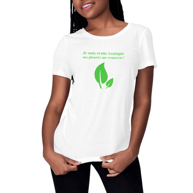 Image front T-shirt Femme éco-responsable - Coupe Cintrée