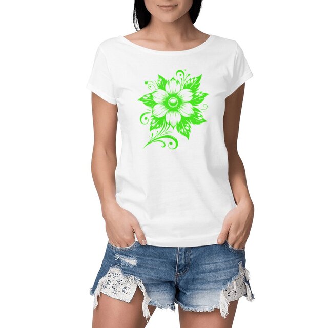 Image front T-shirt femme 100% coton bio