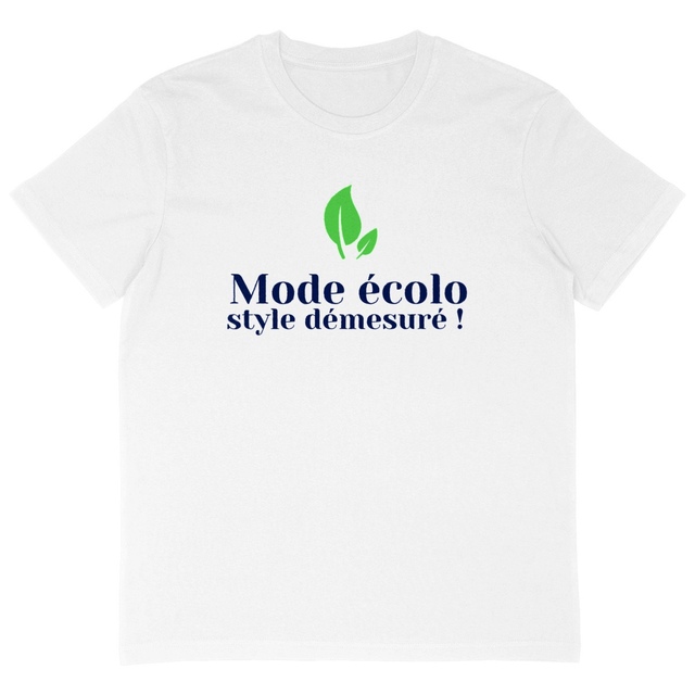 Image back T-shirt Homme Oversized. Coton bio et recyclé. Mode écolo, style démesuré !