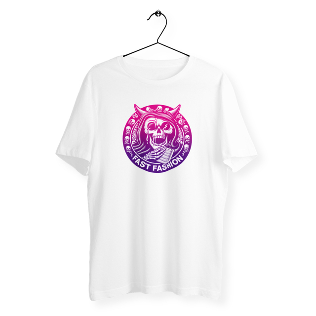 Image back T-shirt unisexe léger. 100% coton biologique. Non à la Fast Fashion !